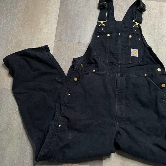 SOLD Carhartt Duck Bib Overalls 34X32 - Picture 2 of 6
